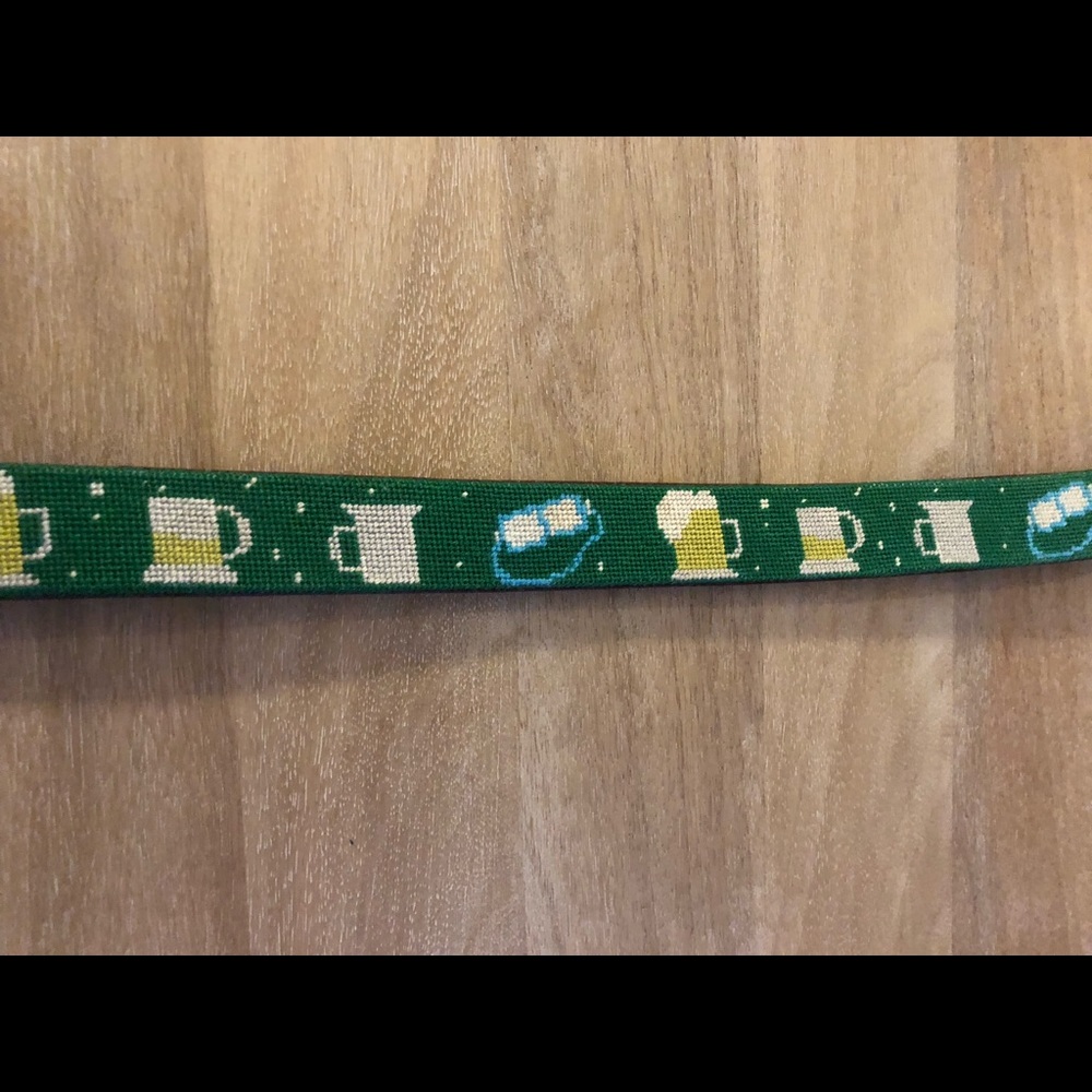 Needlepoint belt